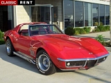 Louer une CHEVROLET Corvette Rouge de 1969