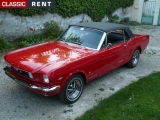 Louer une FORD Mustang Rouge de 1966