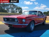 Louer une FORD Mustang Rouge de 1968
