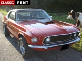 Louer une FORD Mustang Rouge de 1969