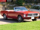Louer une FORD Mustang Rouge de 1967