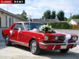 Louer une FORD Mustang Rouge de 1966