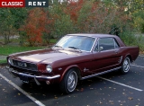 Louer une FORD Mustang Bordeaux de 1966
