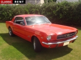 Louer une FORD Mustang Rouge de 1965