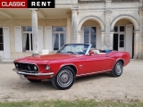 Louer une FORD Mustang Rouge de 1969